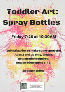 Toddler Art: Spray Bottles
