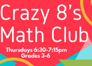 Crazy 8's Math Club: Grades 3-6