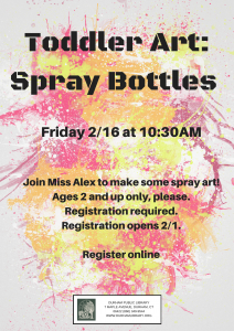 Toddler Art: Spray Bottles