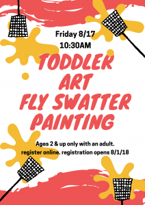 Toddler Art: Fly Swatter Painting